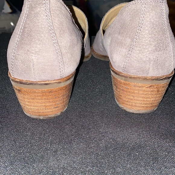 EUC Lucky Brand MORIAH Gray PEBBLED LEATHER SLIPON LOAFER CLEAN SHOES WO SIZE 9 - Picture 8 of 13